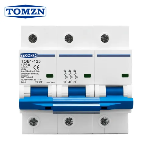 TOMZN 3P 80A 240V/415VAC 50Hz/60Hz High-Current Circuit breaker MCB - TOMZN