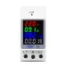 TOMZN 4IN1 din rail AC 110V 220V 100A Voltage Current KWH Electric energy monitor meter VOLT AMP voltmeter ammeter Wattmeter - TOMZN