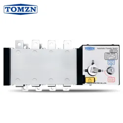TOMZN 4P 250A ATS PC Class dual power Automatic Transfer Switch Electrical Selector 400V AC Auto or Manual 2 input 1 output - TOMZN