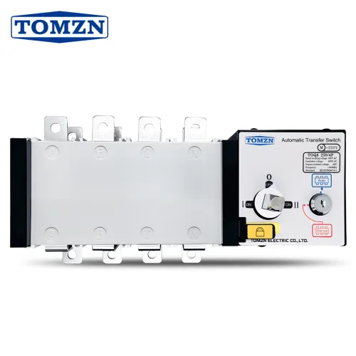 TOMZN 4P 250A ATS PC Class dual power Automatic Transfer Switch Electrical Selector 400V AC Auto or Manual 2 input 1 output - TOMZN