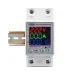 TOMZN 63A 230V Din rail adjustable over under voltage protective device protector relay with current protection energy merter - TOMZN