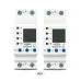 TOMZN 63A 80A 110V 230V Din rail adjustable over under voltage protective device protector current limit protection with Kwh - TOMZN