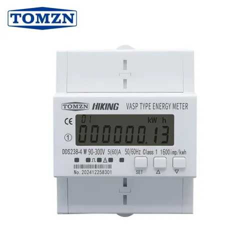TOMZN 90-300VAC 60A Bi-directional Single Phase Energy Meter Kwh Monitoring Timer with voltage current action power protection - TOMZN