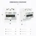 20(100)A 110V 60HZ DDS238-4 Single phase Din rail KWH Watt hour din-rail energy meter LCD - TOMZN