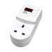 TOMZN British Standard Plug Top Voltage Protector Socket AC230V 16A TOVS-16Z Over and Under Voltage Protection Auto Reconnection - TOMZN