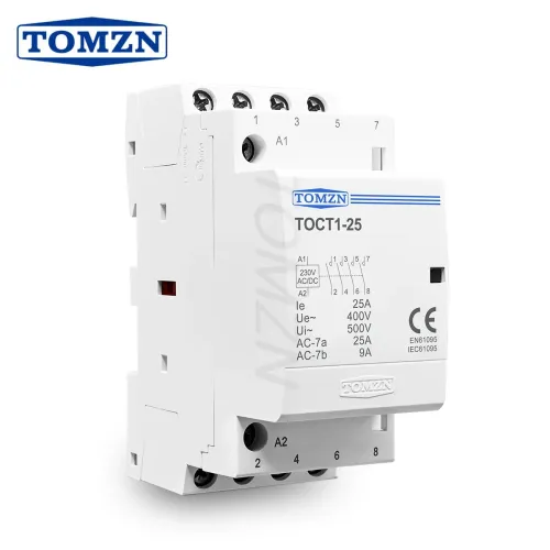 TOMZN Contactor Control Circuit AC/DC 25A 4NC 4NO 2NO2NC 24V 110V 220V 50/60Hz Din Rail Modular Contactor Changeover Switch - TOMZN