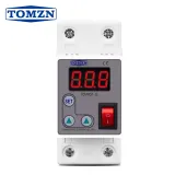 TOMZN Din Rail 230V 1-63A Adjustable Overcurrent Protective Device Protector Relay Monitor Current Limit NEW type - TOMZN