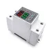 TOMZN Din Rail 230V Adjustable Over and Under Voltage Protective Device Protector Relay Monitor Current Limit 63A colourful - TOMZN