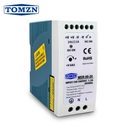 TOMZN DIN RAIL 60W AC-DC SMPS Single Output Switching power supply input 110V 220V output 5V 12V 15V 24V 36V 48V adjustable - TOMZN