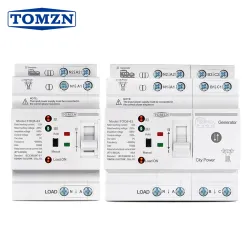 TOMZN Din Rail ATS L N 220V Small Dual Power Automatic Transfer Electrical Selector Switches Uninterrupted 2P 4P 63A TOQ6 - TOMZN