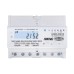 TOMZN Din Rail DTS238-7L3 RS485 Three Circuit Single Phase Energy Meter 80A 85-300V 50/60Hz kWh Watt Hour LCD Modbus-RTU Class1 - TOMZN