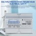 TOMZN Din Rail DTS238-7L3 RS485 Three Circuit Single Phase Energy Meter 80A 85-300V 50/60Hz kWh Watt Hour LCD Modbus-RTU Class1 - TOMZN