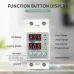 TOMZN Din Rail Dual Display Adjustable Over Under Voltage Current Protective Device Protector Relay 40A 63A 80A 100A 220V 230V - TOMZN