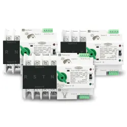 2P 3P 4P Din Rail ATS for PV and inverter Dual Power Automatic Transfer Selector Switches Uninterrupted 63A 100A 125A - TOMZN