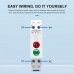 TOMZN DIN Rail HD9-2H 230V AC/DC LED 1P 18mm Signal Indicator Light Red And Green For Household - TOMZN