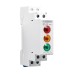 TOMZN DIN Rail HD9-3H 230V AC/DC LED 1P 18mm Three Circuit Signal Indicator Light Red Yellow Green For Household - TOMZN