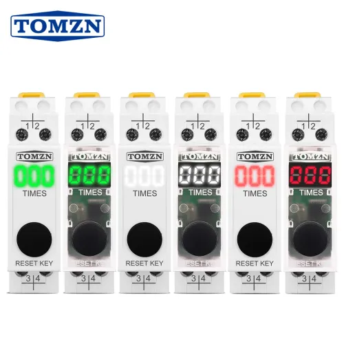 TOMZN Din Rail LED display SPD lightning strike counter 220V 50/60Hz 0-999 times TO-LSC - TOMZN