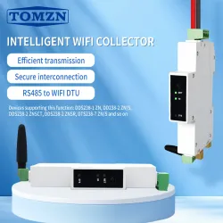 TOMZN Din rail WIFI collector 25PCS RS485 to WIFI DTU TUYA smartlife timer modbus remote control Bidirectional kwh energy meter - TOMZN