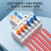 TOMZN Lever Wire Connectors 2IN 6OUT 18PCS 2IN 4OUT 24PCS 28-14AWG Blue + Orange Quick Terminal Block - TOMZN