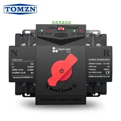 TOMZN night light series 2P 63A 125A 220V 230V 50/60Hz MCB type Dual Power Automatic transfer switch ATS 2 input 2 output - TOMZN