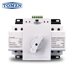 2P 63A 230V MCB type Dual Power Automatic transfer switch ATS - TOMZN