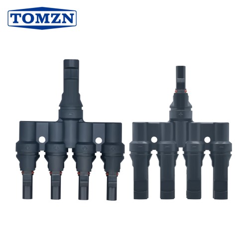 TOMZN Official 1 Pair T-type 1 to 4 Solar PV Connector IP67 Panel Stecker Cable Waterproof T4 1000V 32A For Battery Pack - TOMZN