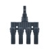 TOMZN Official 1 Pair T-type 1 to 4 Solar PV Connector IP67 Panel Stecker Cable Waterproof T4 1000V 32A For Battery Pack - TOMZN