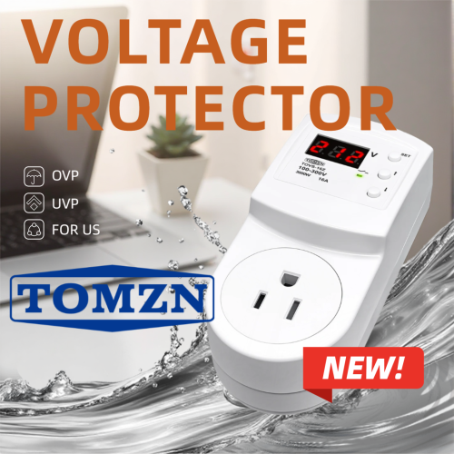 TOMZN Official Voltage Protective Socket For US AC110V 120V Standard US Outlet American Socket Over And Under Voltage Protection - TOMZN