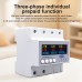 TOMZN Phase Selector Three-phase Separate Prepaid Function 63A 3P+N Adjustable Over Under Voltage Current Protection Monitor - TOMZN