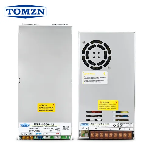 TOMZN RSP series 320W 1000W AC-DC SMPS Switching power supply input 110V 220V output 12V 24V 48V adjustable PFC CCCV High Power - TOMZN