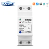 2P 80A Din Rail WIFI Circuit Breaker Smart Switch Remote Control by Smart Life TUYA for Smart Home TOMZN MCB238 - TOMZN