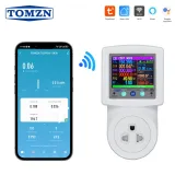 TOMZN SKW Thailand Power Socket WIFI TUYA Voltage Current Protection AC 220V Adjustable 16A With PE Metering Timer 3-Pin with PE - TOMZN