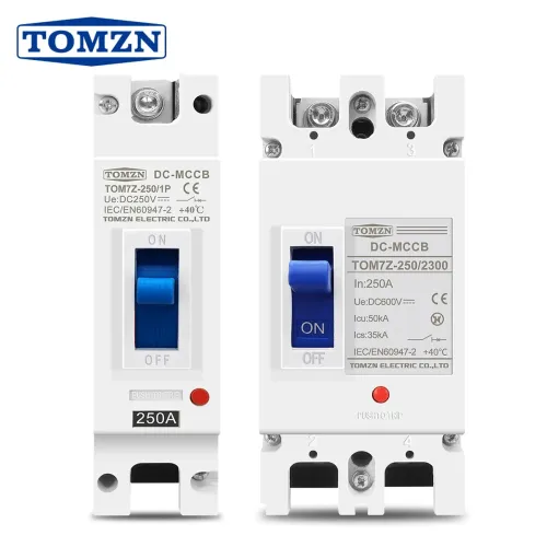 TOMZN Solar Molded Case Circuit Breaker MCCB Overload Protection Switch Protector for Solar Photovoltaic PV 1P 2P - TOMZN