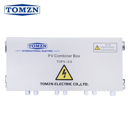 TOMZN Solar Photovoltaic PV Combiner Box Lightning Protection 3 in 3 out DC 1000V Fuse MCB 3P SPD Waterproof Box Iron Cabinet - TOMZN