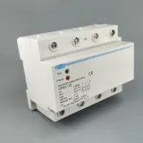 100A 380V Three Phase four wire Din rail automatic recovery over voltage and under voltage protective protection relay - TOMZN