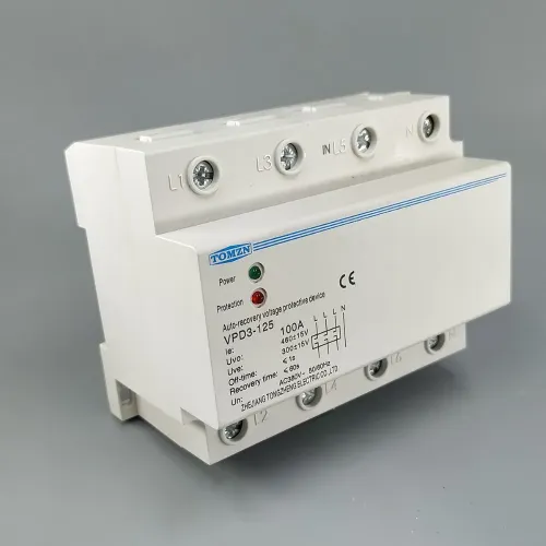 100A 380V Three Phase four wire Din rail automatic recovery over voltage and under voltage protective protection relay - TOMZN