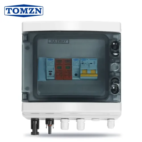 TOMZN Solar photovoltaic PV Combiner Box With Lightning Protection 1 input 1 out DC 600V Fuse MCB SPD Waterproof Box IP65 - TOMZN