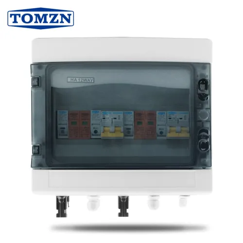 TOMZN Solar photovoltaic PV Combiner Box With Lightning Protection 2 input 2 out DC 600V Fuse MCB SPD Waterproof Box IP65 12ways - TOMZN