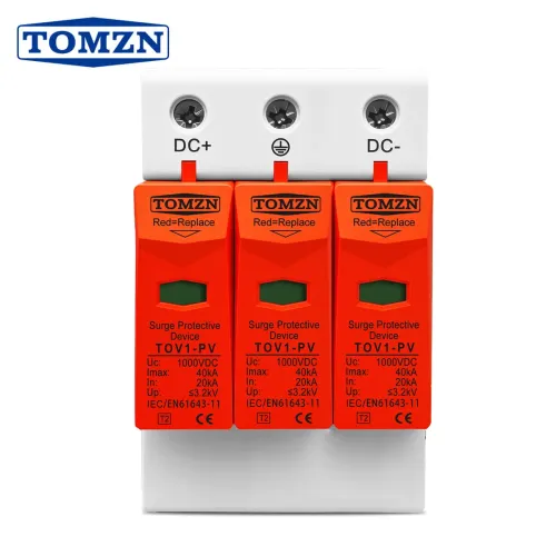 TOMZN SPD 3P DC TOV1-PV 1000V 1200V 10kA-20kA 20KA-40KA House Surge Protector Protective Low-voltage Arrester Device T2 PV OBO - TOMZN