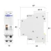 TOMZN TIR-16 Din rail Impulse Relay Household 230V AC Household Electric Pulse Control 16A 1NO 50HZ 60HZ for lighting control - TOMZN