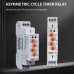 TOMZN TORT7-S1 Timer Relay Asymmetric Cycler Automatic loop delay T1-on time T2-off time AC230V 50/60Hz For Traffic Lights - TOMZN
