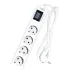 TOMZN TOSVA-16LM 4 AC Outlets Automatic Voltage current Protector 220V Adjustable 16A Power Surge Protector EU Plug Socket Wall - TOMZN