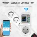 TOMZN TOSVA-16LW EU WIFI TUYA voltage current leakage Socket AC 110V 220V Adjustable 1-16A Power Surge Protector metering timer - TOMZN
