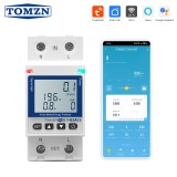 TOMZN WIFI 110V 220V 63A Smartlife TUYA Circuit Breaker Energy Meter Metering Timer With Voltage Current And Leakage Protection - TOMZN