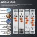 TORT7 Series Delay-ON Delay-OFF 10in1 Asymmetric Cycler Time Relay Multi-function Timer Switch 0.1S-10D Pulse Generator Interval - TOMZN