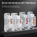 TORT7 Series Delay-ON Delay-OFF 10in1 Asymmetric Cycler Time Relay Multi-function Timer Switch 0.1S-10D Pulse Generator Interval - TOMZN