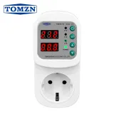 TOSVA-16 Reclosable Voltage current Protector Socket AC 110V 220V Adjustable 16A Power Surge Protector EU Plug Socket TOMZN - TOMZN