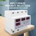 100A 63A 3 phase 3P+N Din rail phase selector adjustable Over and Under Voltage current protection Monitor Relays Protector - TOMZN
