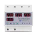 100A 63A 3 phase 3P+N Din rail phase selector adjustable Over and Under Voltage current protection Monitor Relays Protector - TOMZN