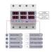 3 Phase 3P+N Din rail Voltmeter Ammeter adjustable Over and Under Voltage current limit protection Monitor Relays Protector - TOMZN